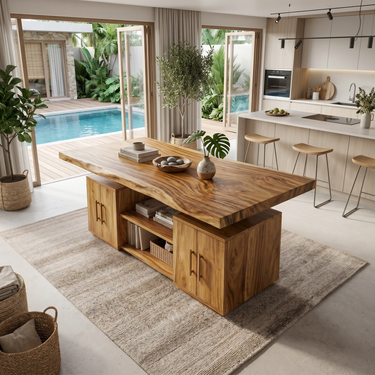 Cross Base Dinner Table For Bright Dining Room