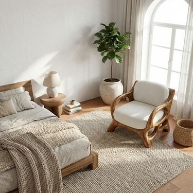 Mediterranean Lounge Chair For Bedroom