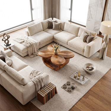 Sculptural Coffee Table For Living Room Lounge