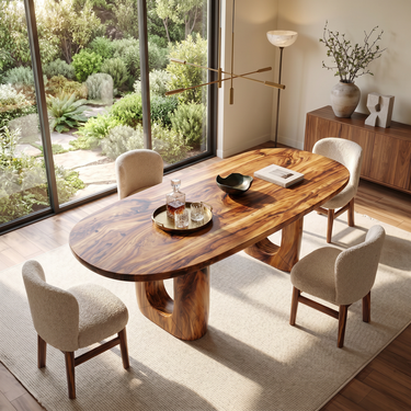 Organic Dining Room Table For Luxury Home