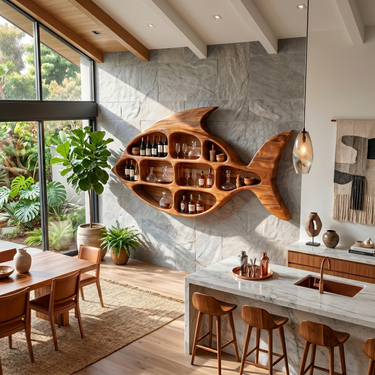 Rustic Wall Wine Rack For Home Lounge Wine Organizer