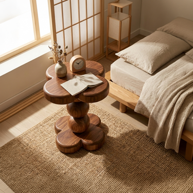 Mid Century Side Table For Bedroom Living Room