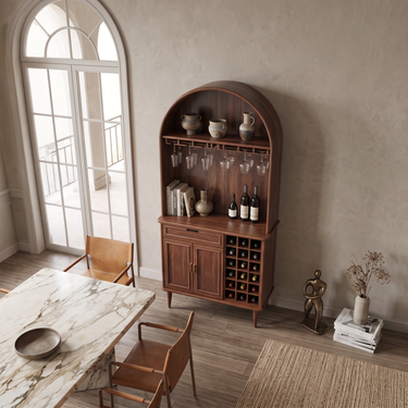 Modern Wine Cabinet With Storage For Dining Room