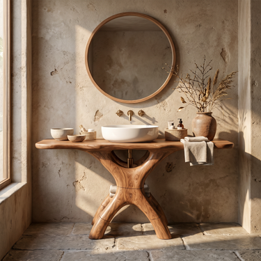 Rustic Bathroom Vanity For Ensuite Bath