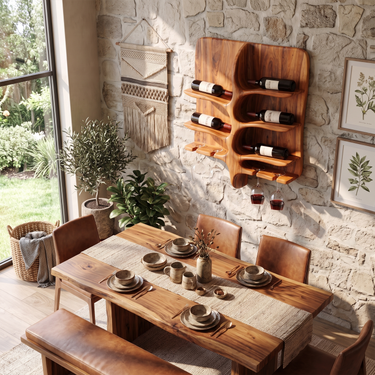 Elegant Wine Bottle Holder For Dining Room