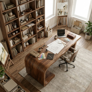 Scandinavian Work Desk For Bedroom