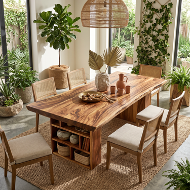 Modern Kitchen Table With Storage Cabinet