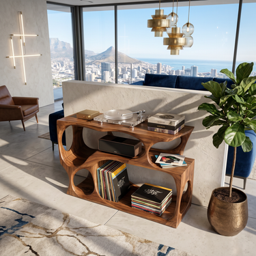 Scandinavian Record Player Cabinet For Living Room Space