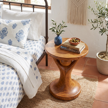 Geometric Accent Table For Modern Living Room