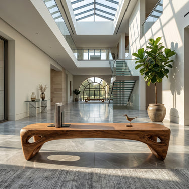 Modern Open Base Bench For Living Room