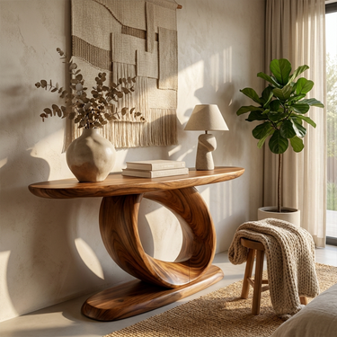 Rustic Entryway Console Table For Living Room