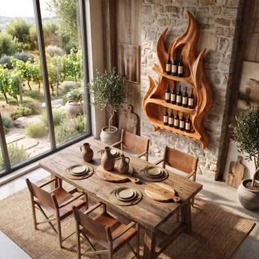 Modern Decorative Wine Rack For Living Room