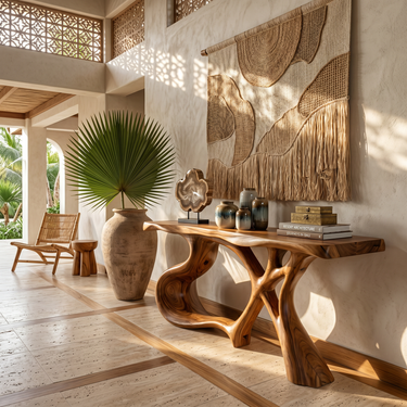 Organic Root Base Console Table Luxury Living Room