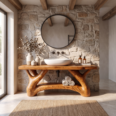 Organic Designer Bathroom Vanity For Bathroom