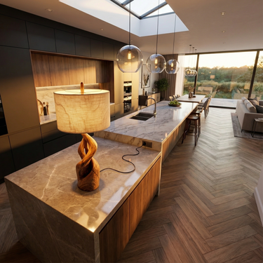 Modern Sculptural Lamp Living Room Loft Apartment Corner Space
