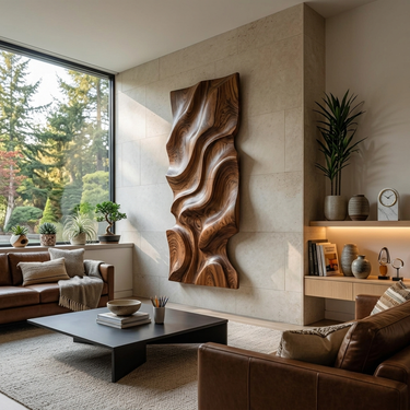 Modern Organic Wall Decor Art Piece For Living Room