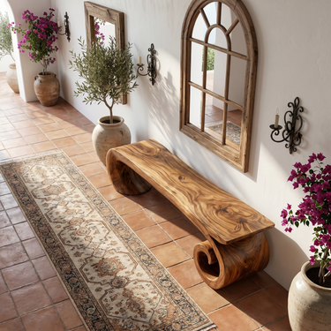 Contemporary Bench For Entryway Living Room