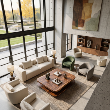 Minimalist Coffee Table Two Layers For Living Decor