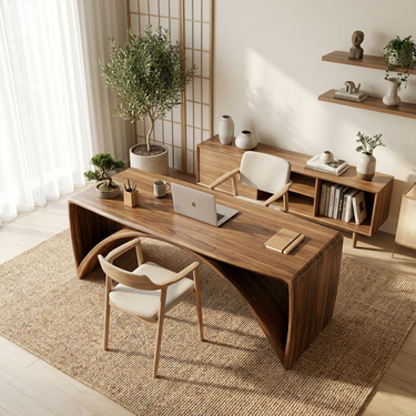 Organic Modern Office Desk For Workspace
