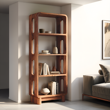 Contemporary Tall Bookshelf For Living Or Bedroom