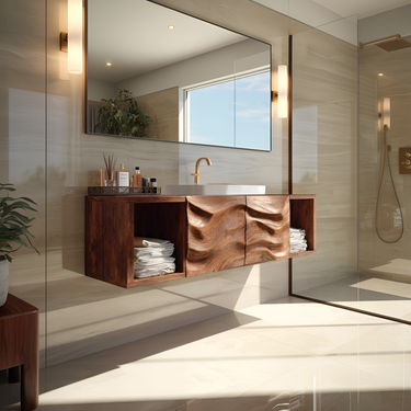 Minimal Bathroom Vanity With Drawers For Bathroom Interior