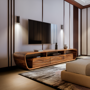 Modern TV Console 3 Drawers Design For Living Room