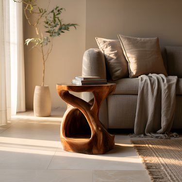 Functional Side Table For Reading Nook Or Hallway