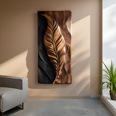 Modern Abstract Feather Wall Panel For Home