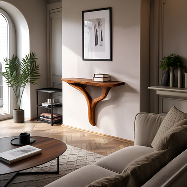 Modern Floating Wood Shelf For Home Interior