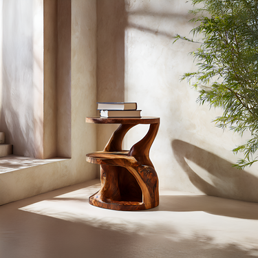 Contemporary Side Table Layered Design For Living Space