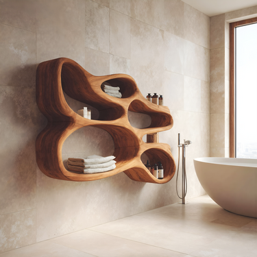 Modern Wall Shelf For Bathroom Interior Design