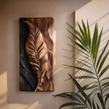 Modern Abstract Feather Wall Panel For Home