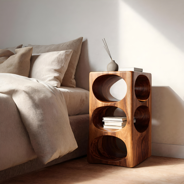 Modern Nightstand Cube Design For Bedroom Decor