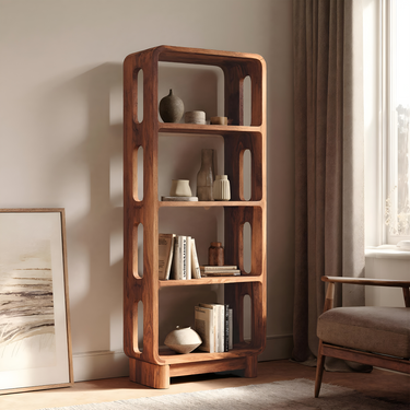 Contemporary Tall Bookshelf For Living Or Bedroom