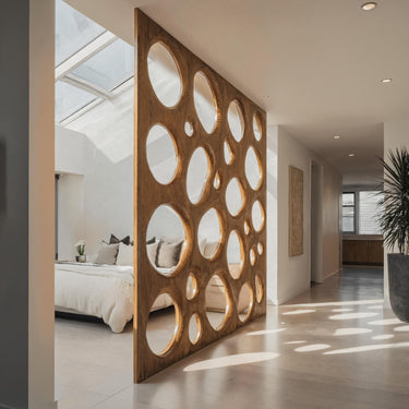 Organic Sculptural Room Divider Circle Partition For Living Room