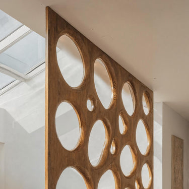 Organic Sculptural Room Divider Circle Partition For Living Room