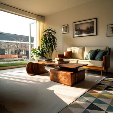 Minimalist Coffee Table With Drawer For Living Decor