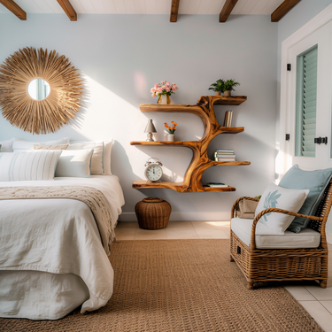 Contemporary Wooden Tree Bookcase For Living Room