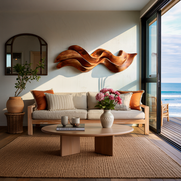 Organic Flowing Wooden Wall Art For Home Styling