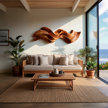 Organic Flowing Wooden Wall Art For Home Styling