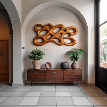 Organic Wood Wall Art For Minimalist Interior