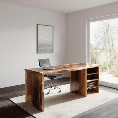 Live Edge Desk For Home Office Or Workstation
