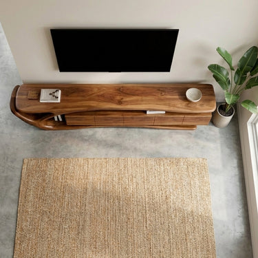 Contemporary Wooden TV Cabinet For Living Room Area