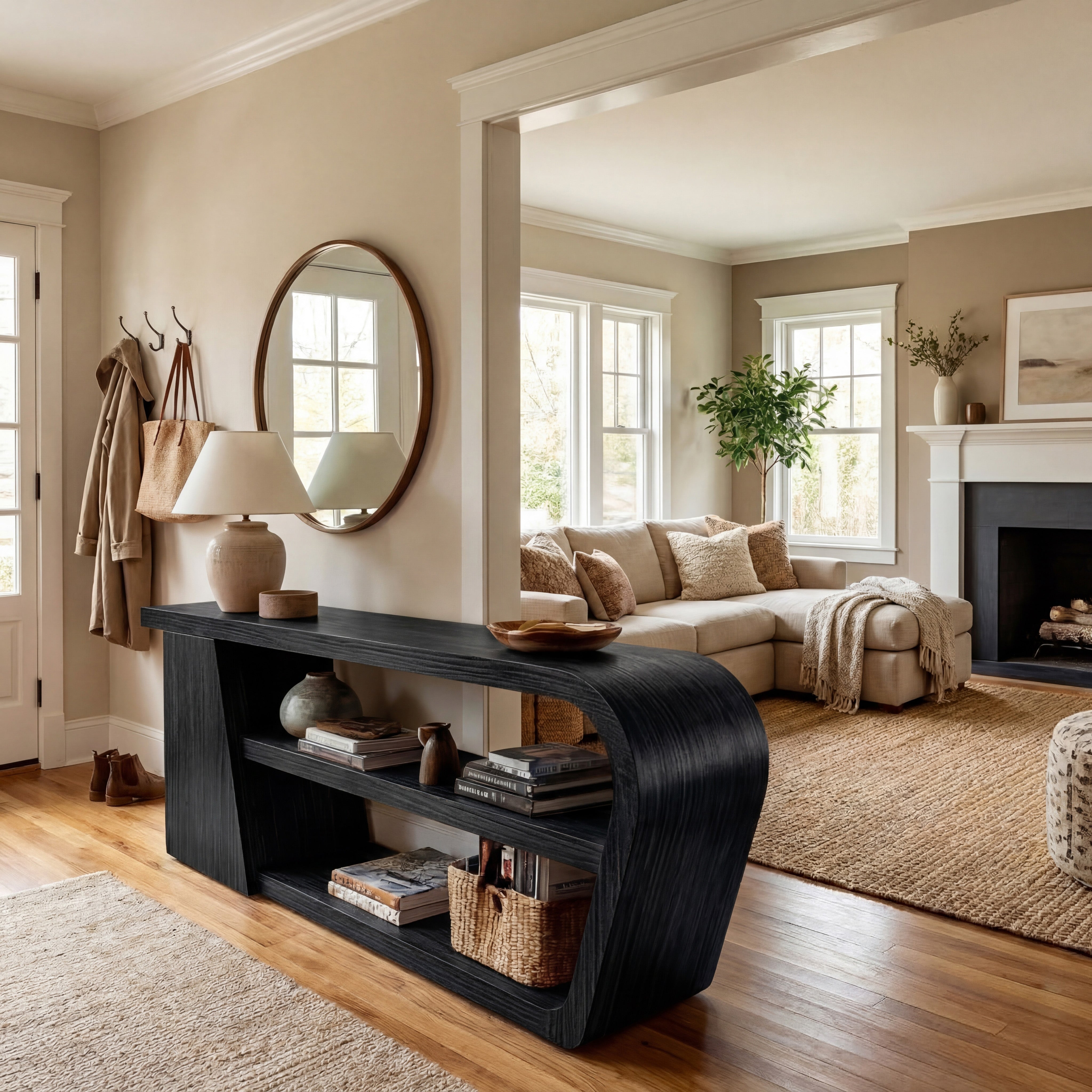 Minimalist Wood Console Table For Living Room Styles – Roy Timber