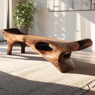 Artistic Bench For Living Room Or Entryway