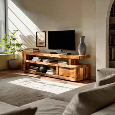 Modern Console Storage Stand For Living Room