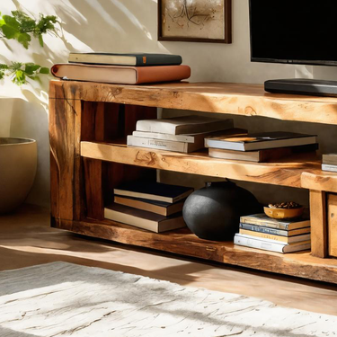 Modern Console Storage Stand For Living Room