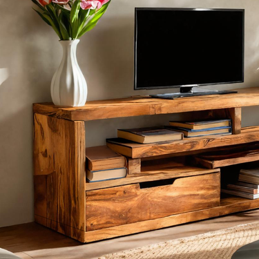 Rustic TV Cabinet For Living Room Storage