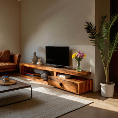 Modern TV Shelf For Living Room Or Media Unit