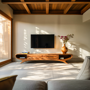 Minimalist TV Cabinet With Hidden Drawers For Living Room